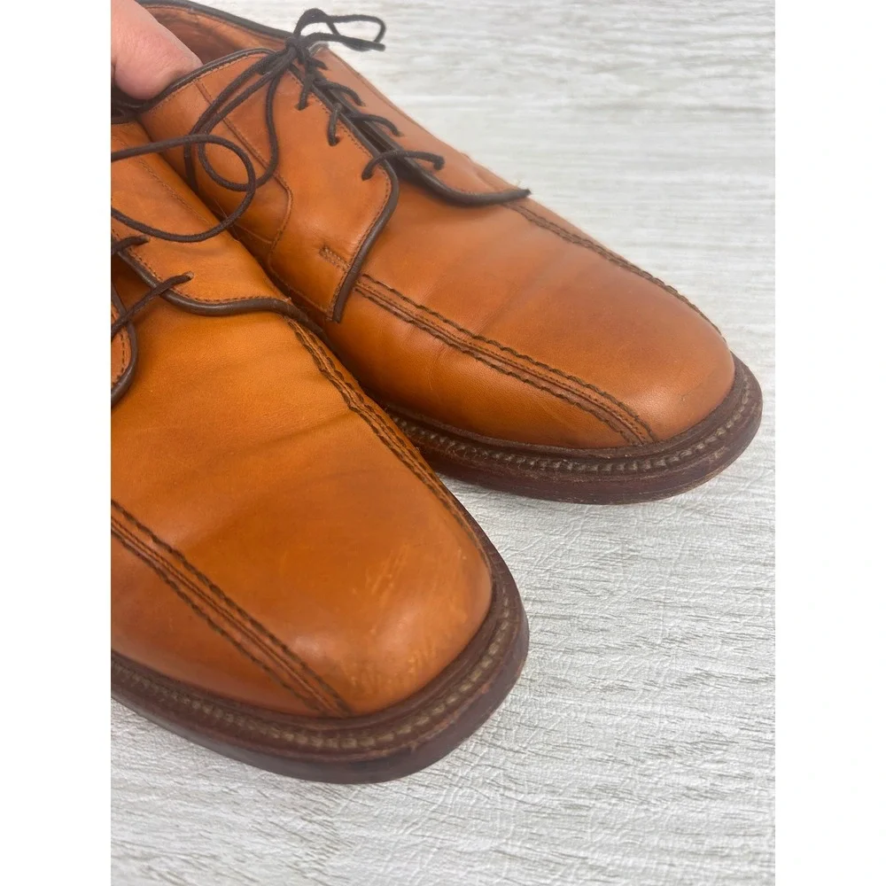 Allen Edmonds Hillcrest Mens Dress Shoes Leather‎ Oxfords Size 11 D Tan Brown